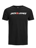 JACK & JONES Herren T-Shirt JJECorp Logo Tee 12137126 Black M