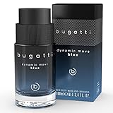 bugatti Parfüm Dynamic Move Blue 100ml I Zitrisch-aromatisches Eau de Toilette I Herren-Duft mit belebender Kombination aus Lavendel, Zitrone & Moschus I maritim, frisch & sinnlich-warm