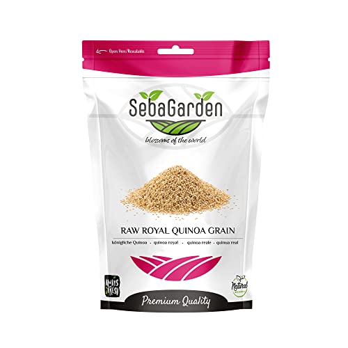 Seba Garden Bio Royal Quinoa, 1 kg (2,2 lb) – 100% Royal Bolivian Vollkorn, glutenfrei, ketofreundlich, Proteinquelle, hoher Ballaststoffgehalt, Eisenquelle, gentechnikfrei