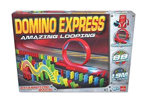 Domino Express Amazing Looping, Dominospiel ab 6 Jahren mit Looping, Inklusive 88 Dominosteine